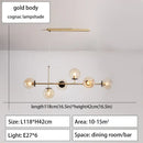 GobekUsa Glass Ball Ceiling Chandelier for Kitchen Dining Living Room