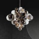 GobekUsa Glass Ball Ceiling Chandelier for Living Room Dining Bedroom - Nordic Air Bubble Pendant Light