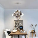 GobekUsa Glass Ball Ceiling Chandelier for Living Room Dining Bedroom - Nordic Air Bubble Pendant Light