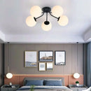 GobekUsa Glass Ball Ceiling Chandelier Pendant Lamp for Modern Living Bedroom