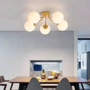 GobekUsa Glass Ball Ceiling Chandelier Pendant Lamp for Modern Living Bedroom