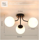 GobekUsa Glass Ball Ceiling Chandelier Pendant Lamp for Modern Living Bedroom