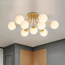 GobekUsa Glass Ball Ceiling Chandelier Pendant Lamp for Modern Living Bedroom