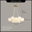 GobekUsa Glass Ball Ceiling Hanging Lamps - French Magic Bean Pendant Lights for Home Decor