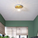 GobekUsa Glass Ball Ceiling Lamp: Nordic Minimalist Round Hallway Light with Modern Design