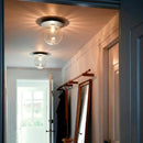 GobekUsa Glass Ball Ceiling Lamp: Nordic Minimalist Round Hallway Light with Modern Design