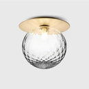 GobekUsa Glass Ball Ceiling Lamp: Nordic Minimalist Round Hallway Light with Modern Design
