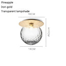 GobekUsa Glass Ball Ceiling Lamp: Nordic Minimalist Round Hallway Light with Modern Design