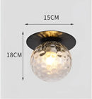 GobekUsa Glass Ball Ceiling Light Fixture for Bedroom Hallway Stairs - Aisel Home Lighting