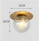 GobekUsa Glass Ball Ceiling Light Fixture for Bedroom Hallway Stairs - Aisel Home Lighting