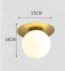 GobekUsa Glass Ball Ceiling Light Fixture for Bedroom Hallway Stairs - Aisel Home Lighting