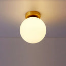 GobekUsa Glass Ball Ceiling Light Fixture for Modern Bedroom Decor