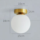 GobekUsa Glass Ball Ceiling Light Fixture for Modern Bedroom Decor