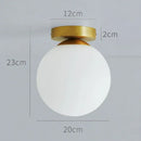 GobekUsa Glass Ball Ceiling Light Fixture for Modern Bedroom Decor