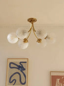 GobekUsa Glass Ball Ceiling Light: Modern Nordic Living Room Dining Room Bedroom Lamp