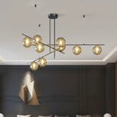 GobekUsa Glass Ball Chandelier Ceiling Lights for Home Decor - Modern LED Pendant Lamp