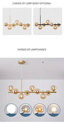 GobekUsa Glass Ball Chandelier for Dining Room