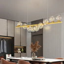 GobekUsa Glass Ball Chandelier for Dining Room Kitchen Office Front Desk