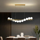 GobekUsa Glass Ball Chandelier for Dining Room Kitchen Office Front Desk