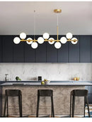GobekUsa Glass Ball Chandelier for Home Lighting