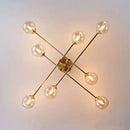 GobekUsa Glass Ball Chandelier for Living Room, Bedroom, and Study