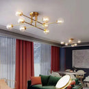 GobekUsa Glass Ball Chandelier for Living Room, Bedroom, and Study