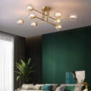 GobekUsa Glass Ball Chandelier for Living Room, Bedroom, and Study
