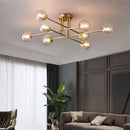 GobekUsa Glass Ball Chandelier for Living Room, Bedroom, and Study