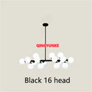 GobekUsa Glass Ball Chandelier for Living Room - Modern Nordic Kitchen Island Ceiling Light