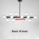GobekUsa Glass Ball Chandelier for Living Room - Modern Nordic Kitchen Island Ceiling Light