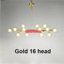 GobekUsa Glass Ball Chandelier for Living Room - Modern Nordic Kitchen Island Ceiling Light