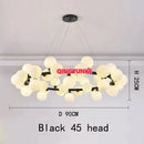GobekUsa Glass Ball Chandelier for Living Room - Modern Nordic Kitchen Island Ceiling Light