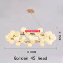 GobekUsa Glass Ball Chandelier for Living Room - Modern Nordic Kitchen Island Ceiling Light
