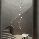 GobekUsa Glass Ball Chandelier for Villa Hotel Staircase Decor