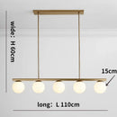 GobekUsa Glass Ball Chandelier LED Hanging Lamp Modern Nordic Style Pendant Light