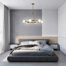 GobekUsa Glass Ball Chandelier LED Hanging Lamp Modern Nordic Style Pendant Light