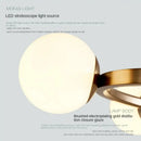 GobekUsa Glass Ball Chandelier LED Hanging Lamp Modern Nordic Style Pendant Light