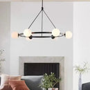 GobekUsa Glass Ball Chandelier LED Hanging Lamp Modern Nordic Style Pendant Light