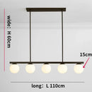 GobekUsa Glass Ball Chandelier LED Hanging Lamp Modern Nordic Style Pendant Light