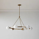 GobekUsa Glass Ball Chandelier LED Hanging Lamp Modern Nordic Style Pendant Light
