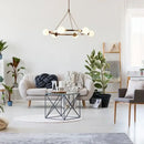 GobekUsa Glass Ball Chandelier LED Hanging Lamp Modern Nordic Style Pendant Light