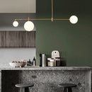GobekUsa Glass Ball Chandelier LED Light Fixture for Dining Room Bedroom Kitchen Island