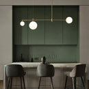 GobekUsa Glass Ball Chandelier LED Light Fixture for Dining Room Bedroom Kitchen Island