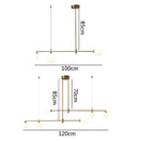 GobekUsa Glass Ball Chandelier LED Light Fixture for Dining Room Bedroom Kitchen Island