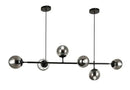 GobekUsa Glass Ball Chandelier LED Pendant Light for Modern Kitchen, Bar, and Loft