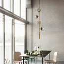 GobekUsa Glass Ball Chandelier LED Pendant Light for Modern Kitchen, Bar, and Loft