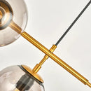 GobekUsa Glass Ball Chandelier LED Pendant Light for Modern Kitchen, Bar, and Loft