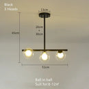 GobekUsa Glass Ball Chandelier - Modern LED Pendant Lamp for Home Decor
