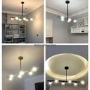GobekUsa Glass Ball Chandelier - Modern LED Pendant Lamp for Home Decor
