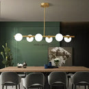 GobekUsa Glass Ball Chandelier - Modern LED Pendant Lamp for Home Decor